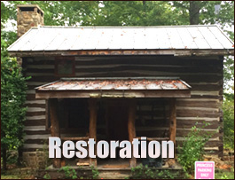 Historic Log Cabin Restoration  Ruckersville, Virginia
